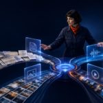 Куратор данных сортирует документы, фотографии, аудиоволны и видеокадры по разным каналам анализа